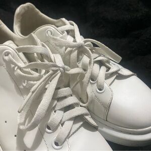 White Lace-Up Alexander McQueen Sneakers